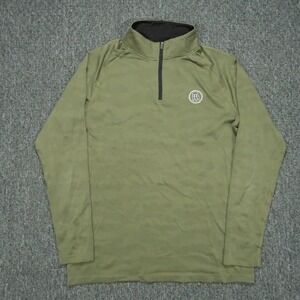 UNRL Pullover Mens Small Green Performance Quarter Zip Barstool Sports
